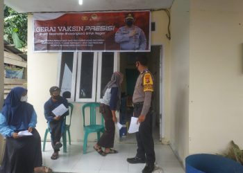 Polsubsektor Pelalawan Kembali Pantau Vaksinasi di Desa Sering