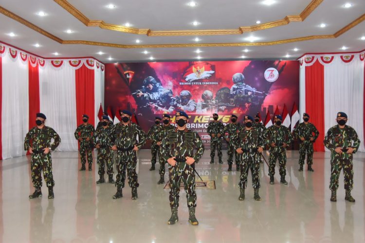 Upacara Virtual HUT Brimob Polri ke-76 Secara Serentak Seluruh Nusantara