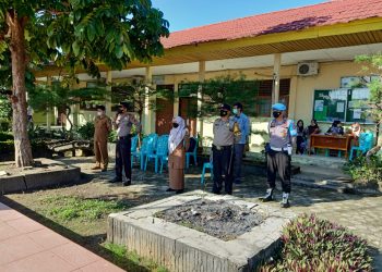 Polsek Pangkalan Lesung Bersama Puskesmas Sosialisasikan Vaksinasi Kepada Pelajar