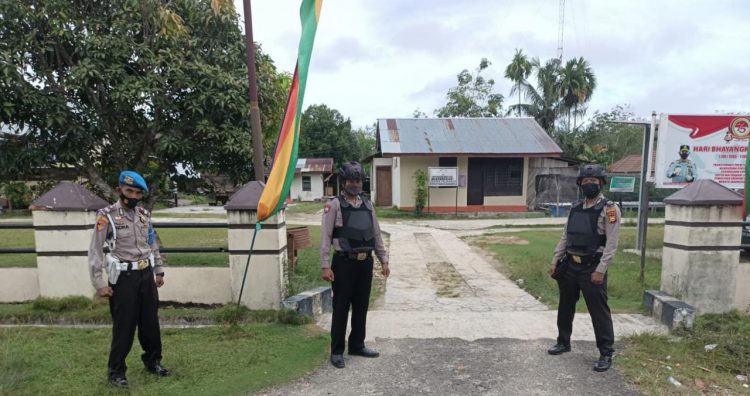 Jaga Keamanan Mako, Polsek Bunut Siagakan Personel