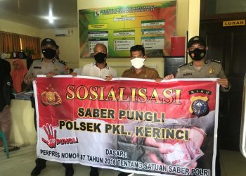 Berikan Kenyamanan Pelayanan Terhadap Masyarakat, Polsek Pangkalan Kerinci Gelar Saber Pungli