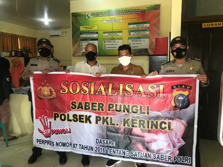 Berikan Kenyamanan Pelayanan Terhadap Masyarakat, Polsek Pangkalan Kerinci Gelar Saber Pungli