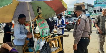 Sasar Keramaian, Polsek Ukui Imbau Masyarakat Patuhi Prokes Covid-19