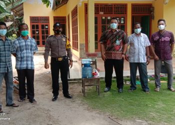 Polsek Ukui Lakukan Pengamanan Kampanye Dalam Pemilihan Kades di Desa Kampung Baru