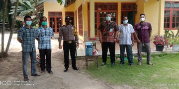 Polsek Ukui Lakukan Pengamanan Kampanye Dalam Pemilihan Kades di Desa Kampung Baru