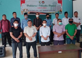 Polsek Bandar Sei Kijang Hadiri Deklarasi Damai Pilkades Kiab Jaya