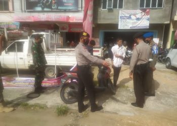Temukan 7 Pelanggar Prokes Saat Operasi Yustisi di Kecamatan Pangkalan Kerinci, Polisi Berikan Teguran