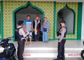 Polsek Ukui Laksanakan Sosialisasi Protokol Kesehatan Kepada Masyarakat