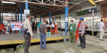 Sukseskan Pilkades Serentak di Kabupaten Pelalawan, Polsek Teluk Meranti Kawal TPS di Desa Petodaan