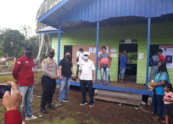 Pilkades Serentak di Kabupaten Pelalawan, Polsek Kuala Kampar Pantau Pemungutan Suara di Wilkum