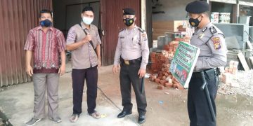 Minimalisir Penularan Covid-19, Polsek Bandar Sei Kijang Terus Imbau Masyarakat Terapkan Prokes