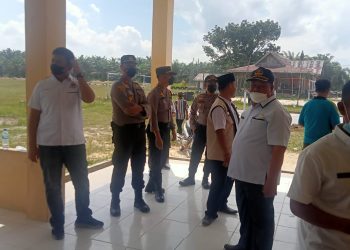 Polsek Langgam Cek Pelaksanaan Pilkades di Wilkum