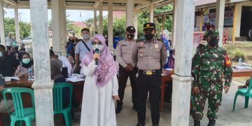 Polsek Ukui Amankan Vaksinasi di Bukit Gajah