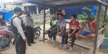 Polsek Ukui Lakukan Pendisiplinan Prokes