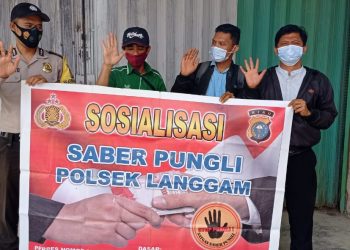 Polsek Langgam Sapu Bersih Pungli di Wilayah Binaan