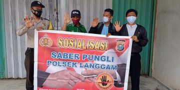 Polsek Langgam Sapu Bersih Pungli di Wilayah Binaan