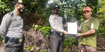 Patroli Karhutla, Polsek Bandar Sei Kijang Pastikan Wilayahnya Tidak Ada Titik Api