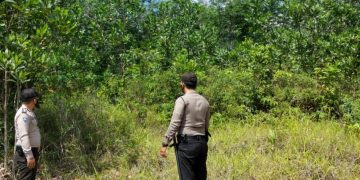 Polsek Pangkalan Lesung Lakukan Patroli ke Lahan yang Rawan Terbakar
