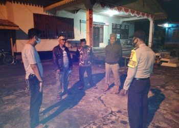 Patroli Akhi Pekan Malam, Polsek Kuala Kampar Jaga Kamtibmas