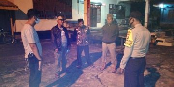 Patroli Akhi Pekan Malam, Polsek Kuala Kampar Jaga Kamtibmas