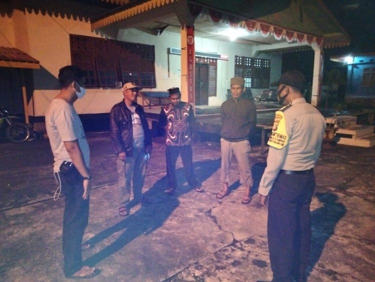 Patroli Akhi Pekan Malam, Polsek Kuala Kampar Jaga Kamtibmas