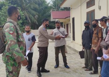 Minimalisir Terjadinya Kriminalitas dan Penularan Covid-19, Polsek Langgam Gencarkan Patroli Keliling