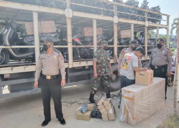 Personil Gabungan Lakukan Operasi Yustisi di Kecamatan Pangkalan Kerinci Pelalawan