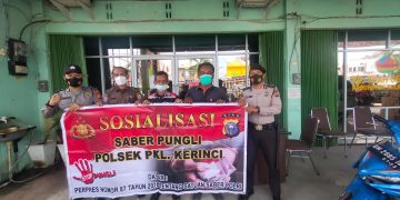 Polsek Pangkalan Kerinci Kembali Sosialisasikan Saber Pungli di Kantor PD Tuah Sekata