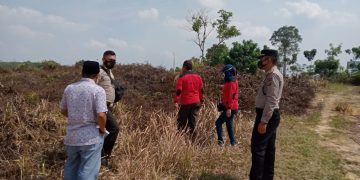 Kapolsek Bandar Sei Kijang dan Upika Gelar Patroli Antisipasi Karhutla