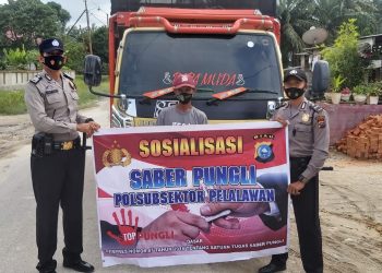 Berantas Pungli, Polsubsektor Pelalawan Tingkatkan Sosialisasi Saber Pungli