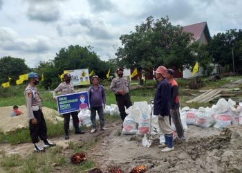 Polsek Teluk Meranti Imbau Masyarakat Gunakan Masker Saat Beraktivitas Diluar Rumah