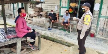 Wujudkan Keamanan Masyarakat, Polsek Langgam Gelar Patroli dan Sosialisasi Prokes