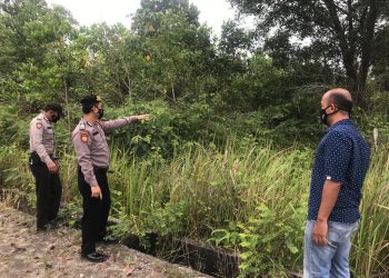 Personil UKL Polsek Pangkalan Kerinci Gelar Patroli Karhutla
