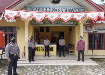 Polsek Kerumutan Siagakan Personel untuk Amankan Mako