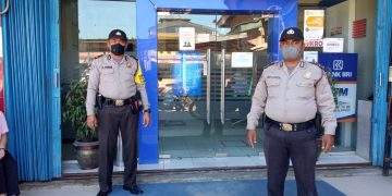 Polsek Langgam Gelar Patroli Antisipasi Aksi C3 dan Imbauan Prokes