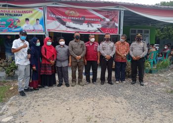 Percepatan Vaksinasi Covid-19, Polsek Bunut Dampingi Kapolda Riau ke Puskesmas Bandar Petalangan