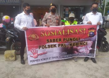 Polsek Pangkalan Kerinci Sambangi Petugas Parkir dan Minta Tidak Melakukan Pungli