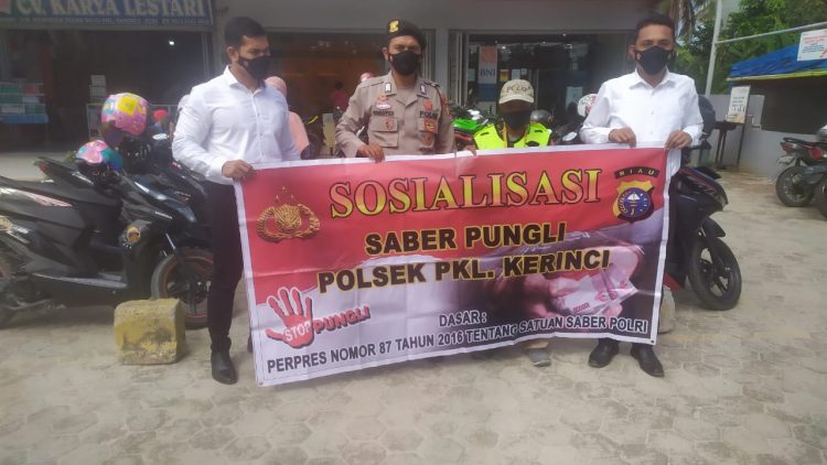 Polsek Pangkalan Kerinci Sambangi Petugas Parkir dan Minta Tidak Melakukan Pungli