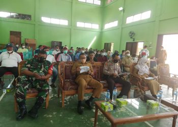 Kapolsek Pangkalan Lesung dan Upika Ikuti Zoom Metting Bersama Kapolres Pelalawan