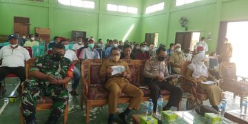 Kapolsek Pangkalan Lesung dan Upika Ikuti Zoom Metting Bersama Kapolres Pelalawan