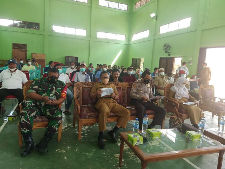 Kapolsek Pangkalan Lesung dan Upika Ikuti Zoom Metting Bersama Kapolres Pelalawan
