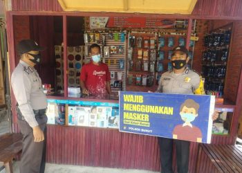 Susuri Masyarakat yang Berkumpul, Polsek Bunut Imbau Terapkan Prokes Covid-19