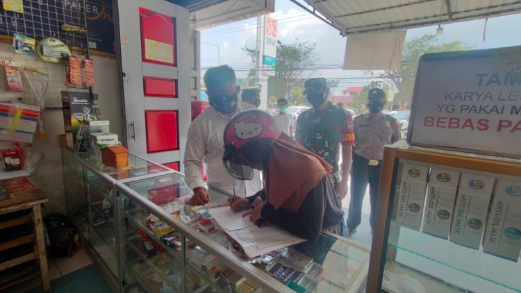 Polsek Pangkalan Kerinci Gelar Operasi Yustisi, Sasar Masyarakat Jalan Lintas Timur