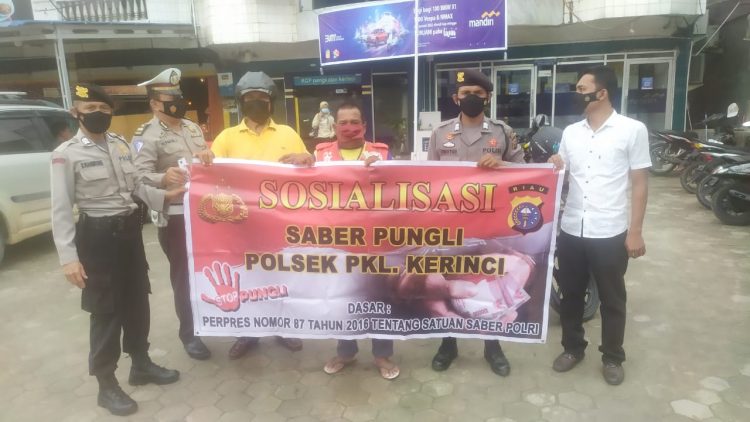 Cegah Pungli Terhadap Petugas Parkir, Polsek Pangkalan Kerinci Lakukan Sosialisasi