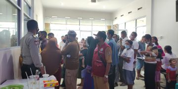 Polsek Langgam Terus Upayakan Percepatan Target Vaksinasi