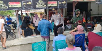 Jelang Akhir Tahun, Polsubsektor Pelalawan Bantu Pemerintah Genjot Capaian Vaksinasi