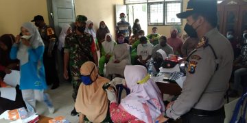 Polsek Ukui Bersama Puskesmas dan TNI Genjot Capaian Vaksinasi