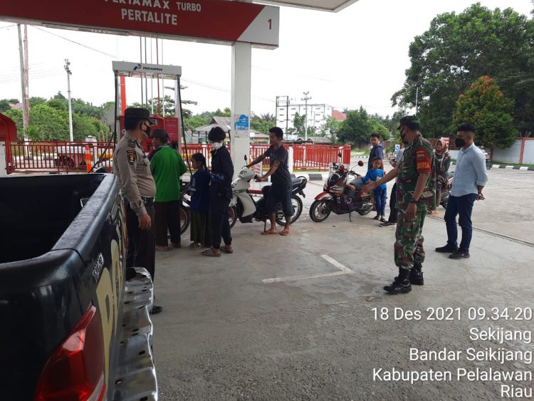 Anggota Polsek Bandar Sei Kijang Patroli Obvit, Antisipasi C3