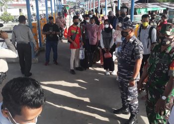 Polsek Kuala Kampar Siagakan Personil di Pos Pantau PPKM Pelabuhan