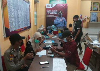 Update Harian 19 Desember, Polsek Pangkalan Kuras Vaksinasi 684 Orang